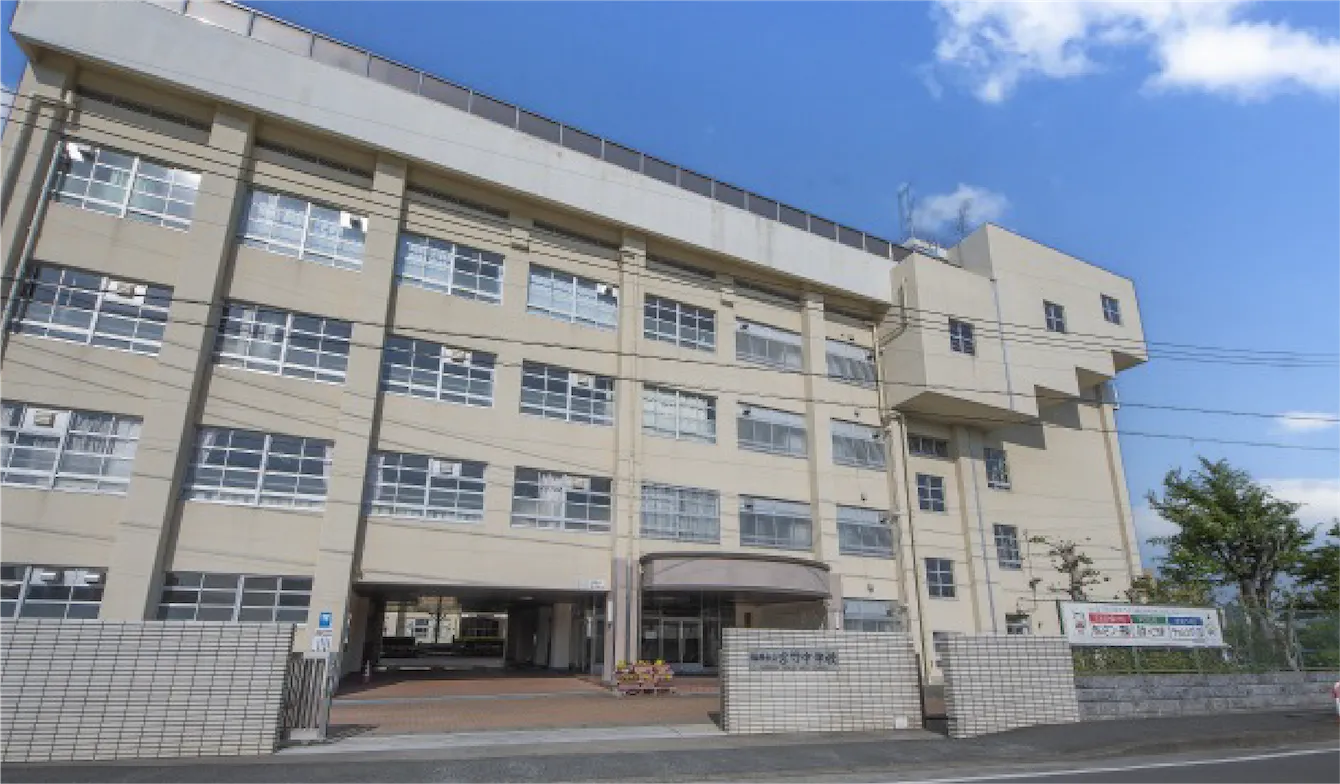 小学校徒歩圏内の土地・分譲地、プロスぺリテ井尻Ⅵの近隣教育施設、福岡市立宮竹小学校の外観写真