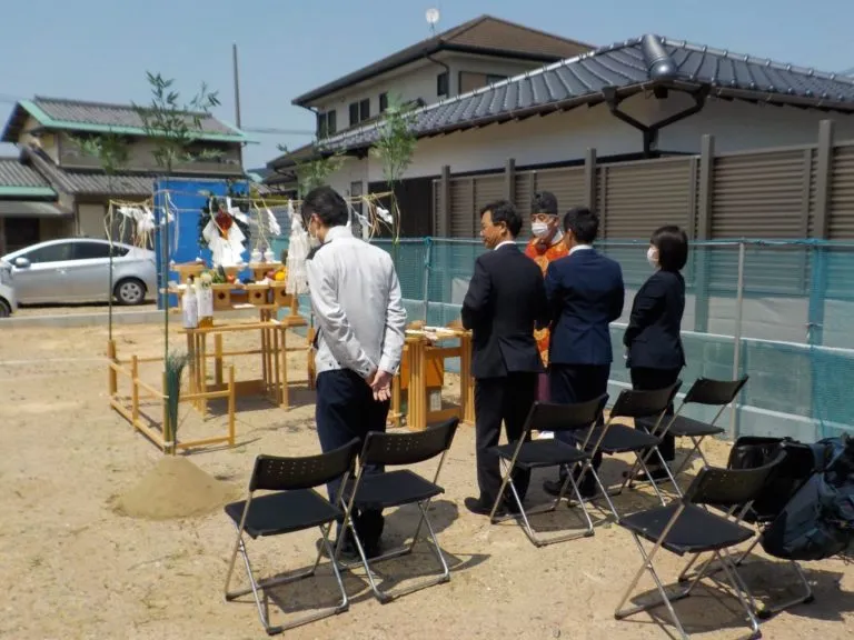 【地鎮祭】有田1丁目の地鎮祭を行いました。